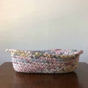 Pastel Color Woven Rope Basket